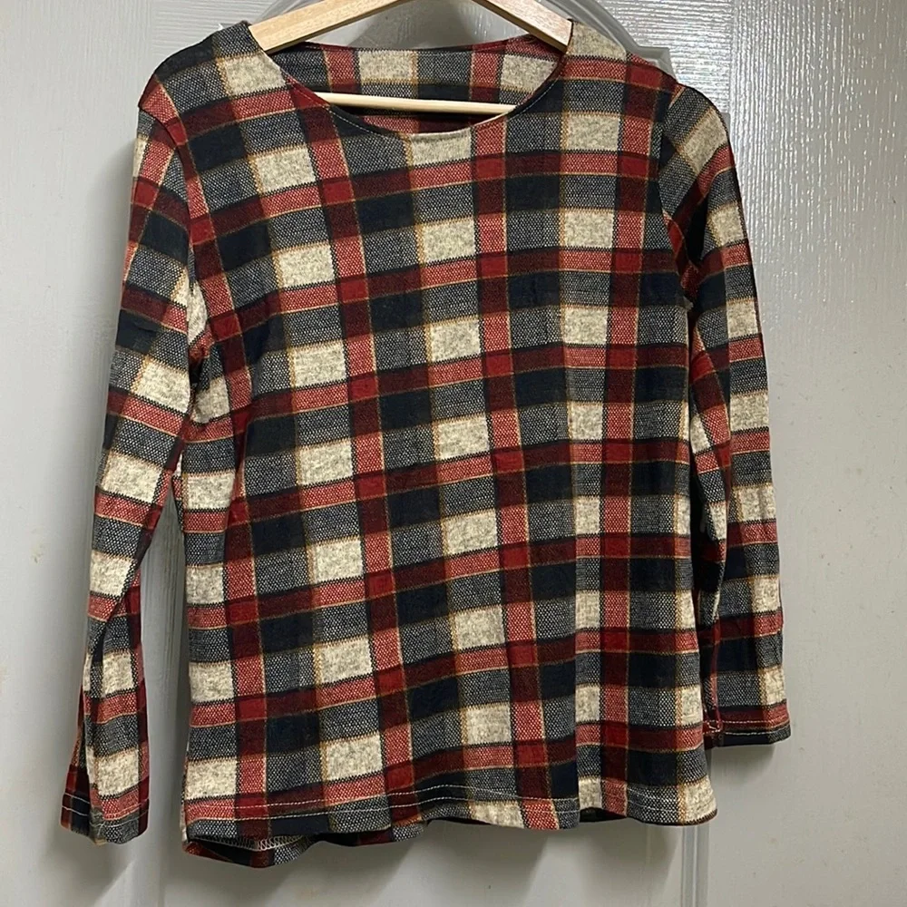 Checkered full sleeves warmer in size medium - Picture 1 of 6